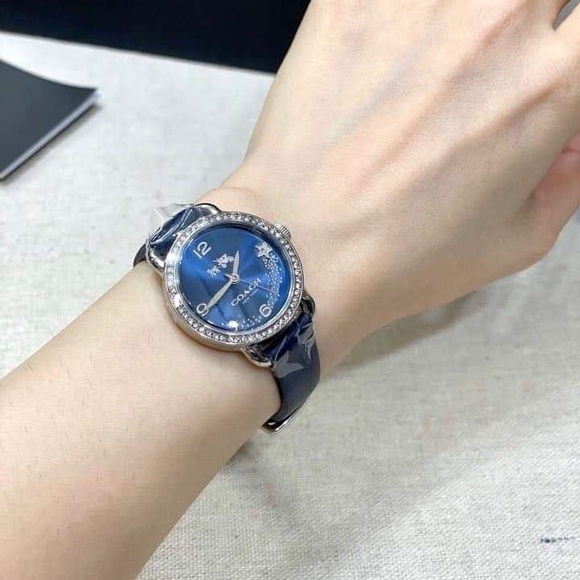 Coach DELANCEY CRYSTAL ACCENT STRAP WOMEN'S WATCH - Picture 6 of 7